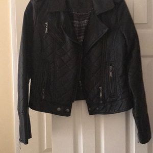 Faux leather jacket